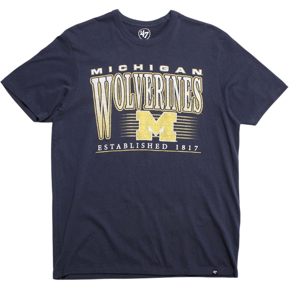 University of Michigan Wolverines Wynwood Franklin T-Shirt Atlas Blue