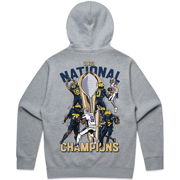 National Champions Hoodie Heather Grey