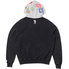 Patches Hoodie Black