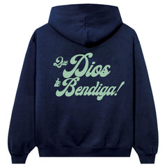 B Logo Hoodie Navy Mocha