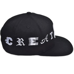 Mismatched Snapback Hat Black