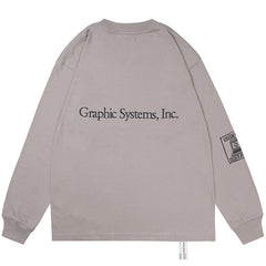 Arbitrary Long Sleeve T-Shirt Stone Grey