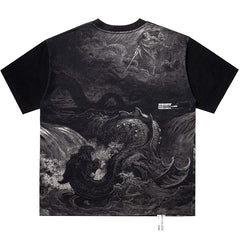 Leviathan Full Print T-Shirt Black
