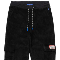 Overcast Sherpa Cargo Sweatpants Black