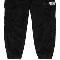 Overcast Sherpa Cargo Sweatpants Black