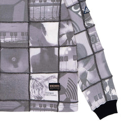 Precious Waffle Patchwork Top Black / Mono