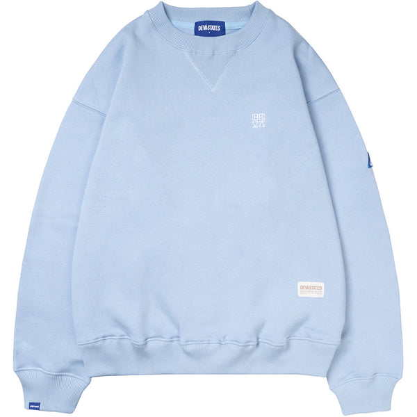 Solar Sunfaded Crewneck Blue