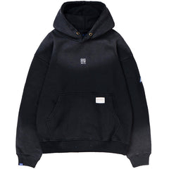 Solar Sunfaded Hoodie Black