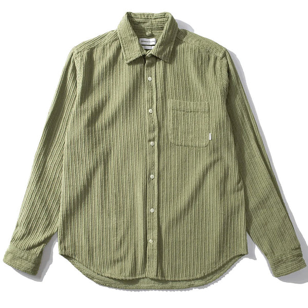 French Cord Shirt Olive