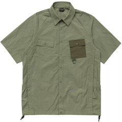 Alston Two Tone Tech Short Sleeve Shirt Ivy Green