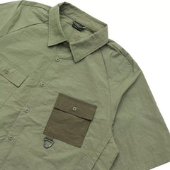 Alston Two Tone Tech Short Sleeve Shirt Ivy Green