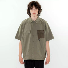 Alston Two Tone Tech Short Sleeve Shirt Ivy Green