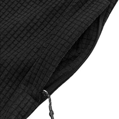 Hudswell Pullover Grid Fleece Hoodie Black