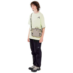 Nidder Roll Top Cross Body Bag Taupe