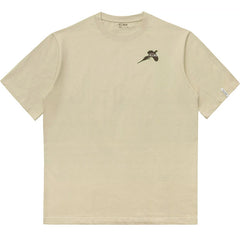 Rill Birds Print Short Sleeve T-Shirt Beige
