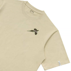 Rill Birds Print Short Sleeve T-Shirt Beige