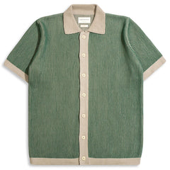 Velzy Short-Sleeve Cardigan Helio Stripe / Peyote Sand