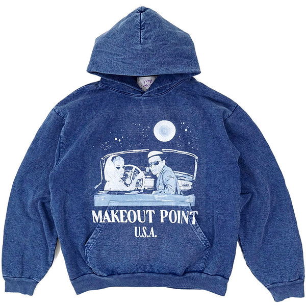 Makeout Point Washed Hoodie Indigo