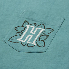Floral Pocket T-Shirt Teal