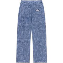 Flower Jacquard Pant Light Indigo