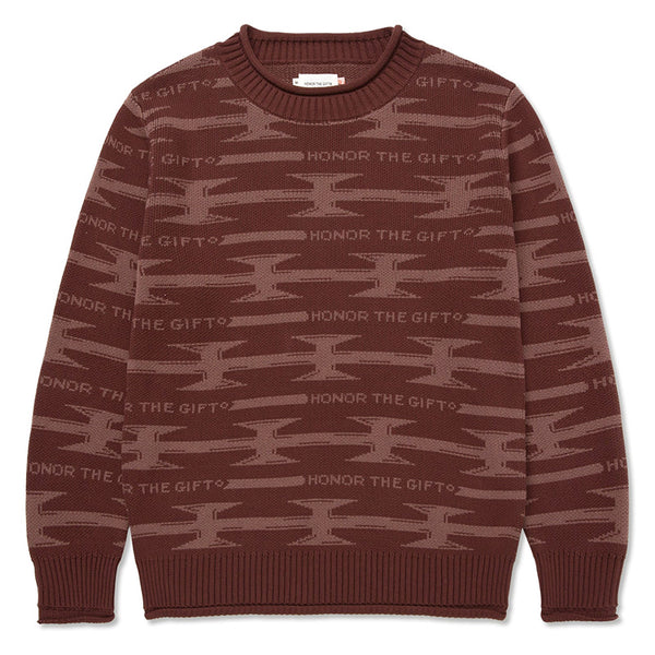H Wire Knit Sweater Brown