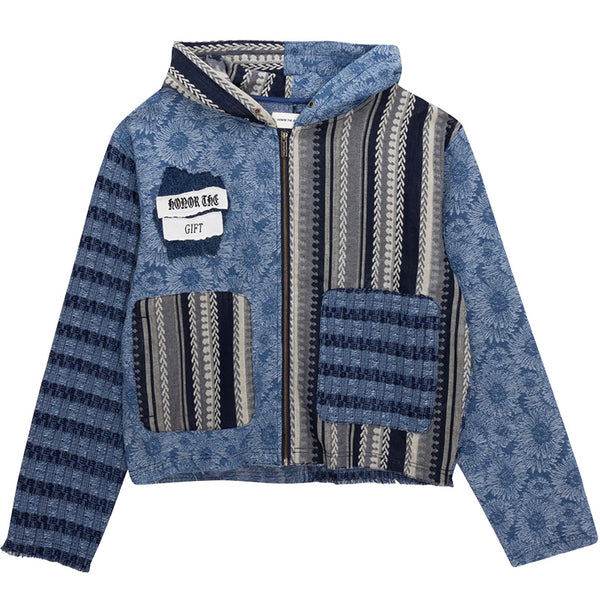 Indigo Tapestry Hoodie Indigo