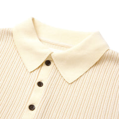 Knit Polo Shirt Bone
