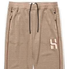 Novelty Knit Track Pant Brown