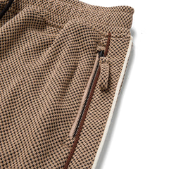 Novelty Knit Track Pant Brown