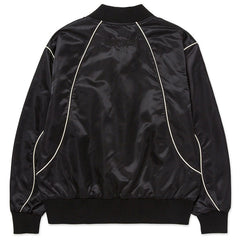 Satin Bomber Jacket Black