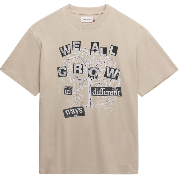 We All Grow T-Shirt Taupe