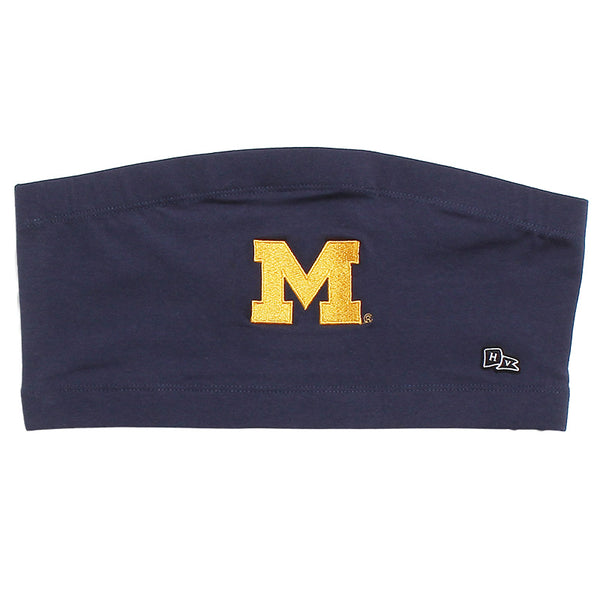 University of Michigan Wolverines Women's Bandeau Top Navy
