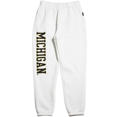 University of Michigan Wolverines Women's Basic Sweats White