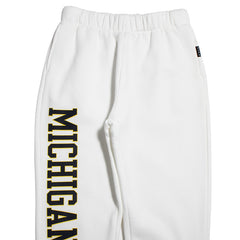 University of Michigan Wolverines Women's Basic Sweats White
