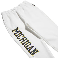 University of Michigan Wolverines Women's Basic Sweats White