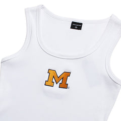 University of Michigan Wolverines Women's Block M MVP Tank Top White