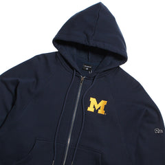 University of Michigan Wolverines Women's Block M Raglan Zip-Up Navy