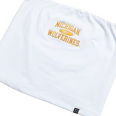 University of Michigan Wolverines Women's Tube Top White