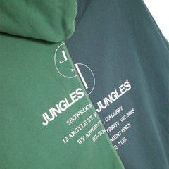 Appointment Only Zip Up Split Hoodie Green