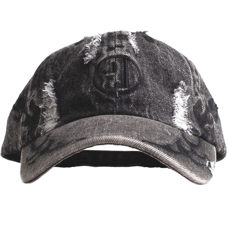 Flames Cap Washed Black