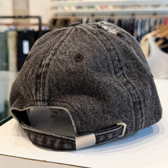 Flames Cap Washed Black