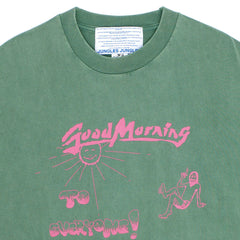 Good Morning Cops Vintage Wash T-Shirt Green