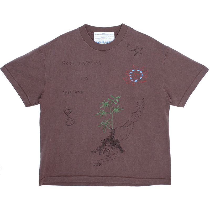 Jungles Jungles - Good Morning Vintage Wash T-Shirt Brown – MTVTN.com