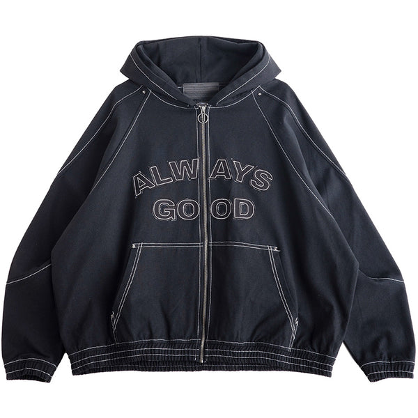 Always Good Hooded Jacket Black