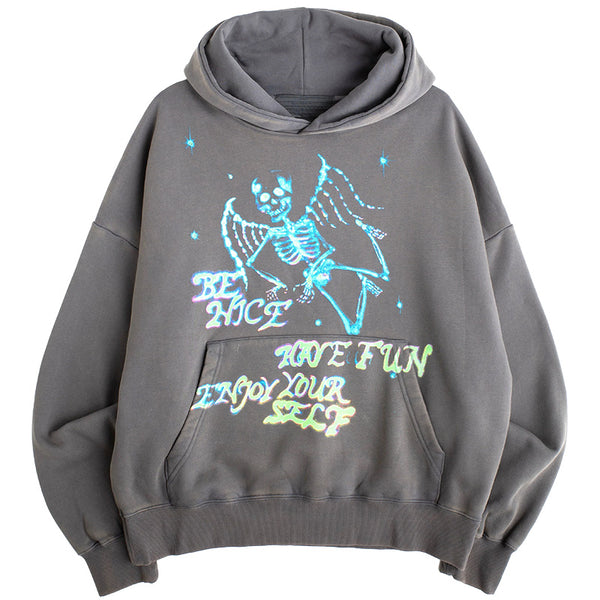 Enjoy Yourself Hoodie Vintage Grey