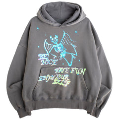 Enjoy Yourself Hoodie Vintage Grey