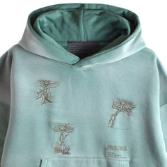 Hard Times Hoodie Green