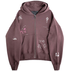 Impulses Zip Hoodie Brown