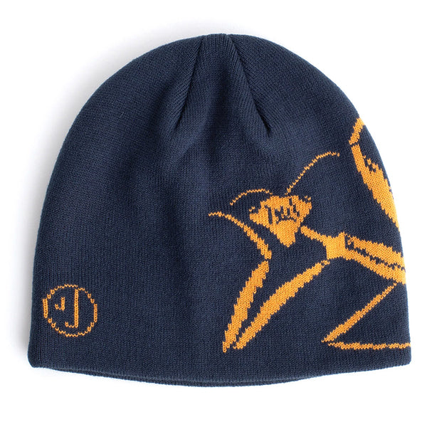 Praying Mantis Beanie Blue