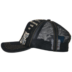 Love For Life Trucker Cap Black Denim